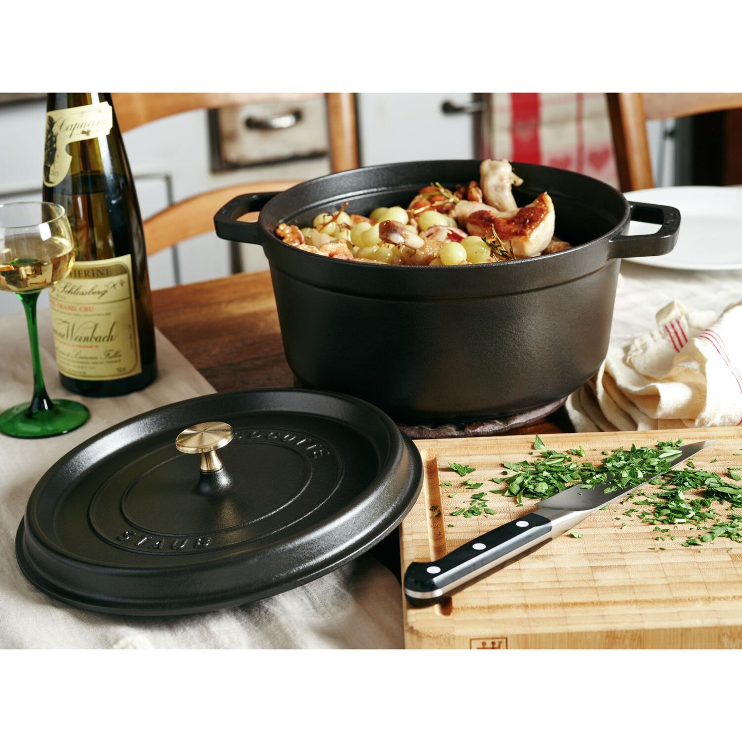 Čuguna sautējamais katls 12.6L STAUB La Cocotte 34cm