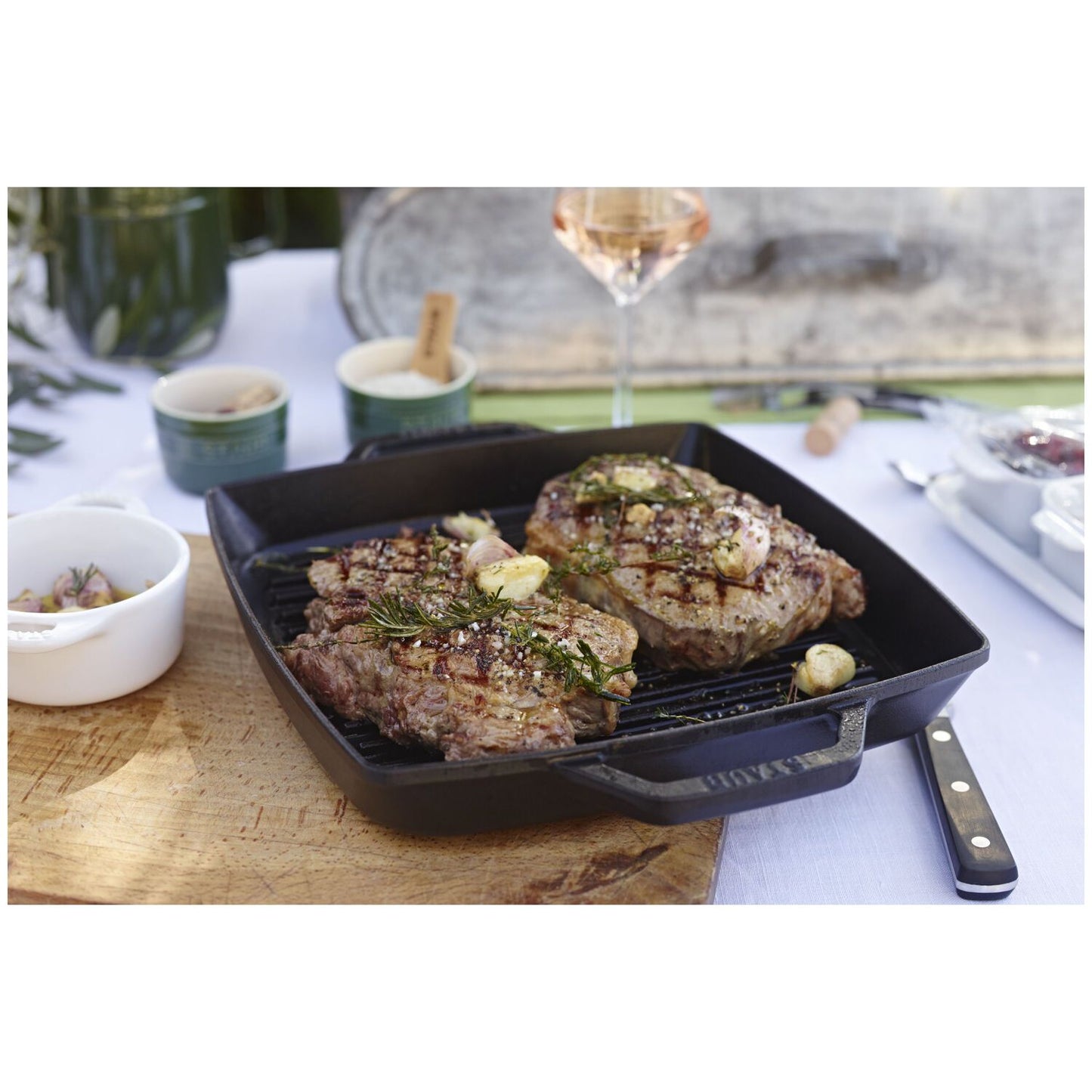 Čuguna grilpanna 28 x 28 cm STAUB Grill Pans