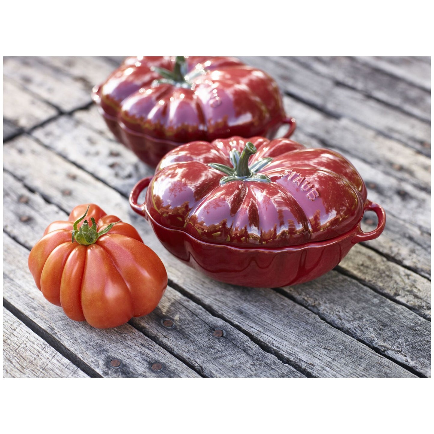 Keramikas cocotte STAUB Ceramique Tomāts 500 ml, sarkana