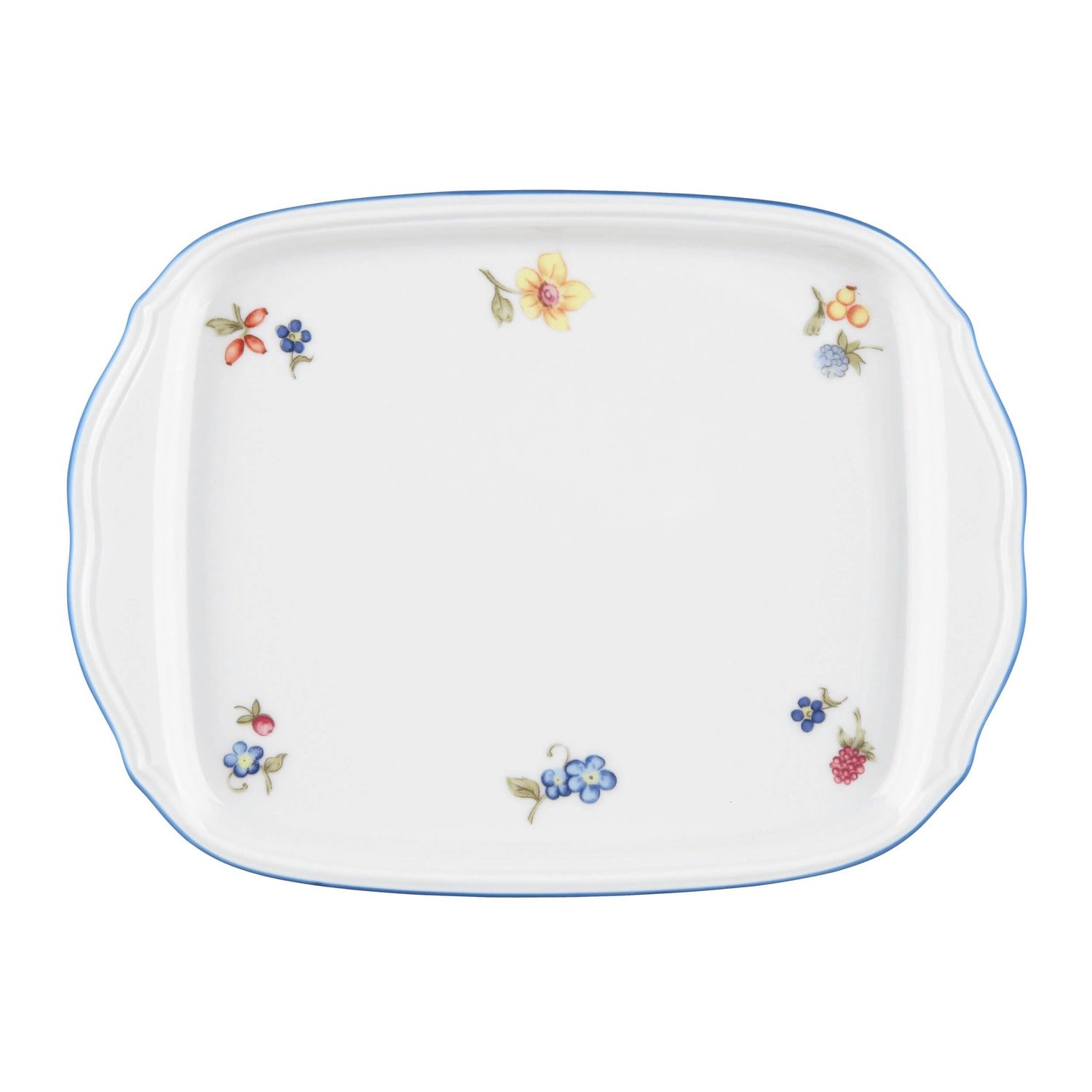 Taisnstūra porcelāna šķīvis Seltmann Weiden Sonate Nostalgie 20.5 x 12.5cm