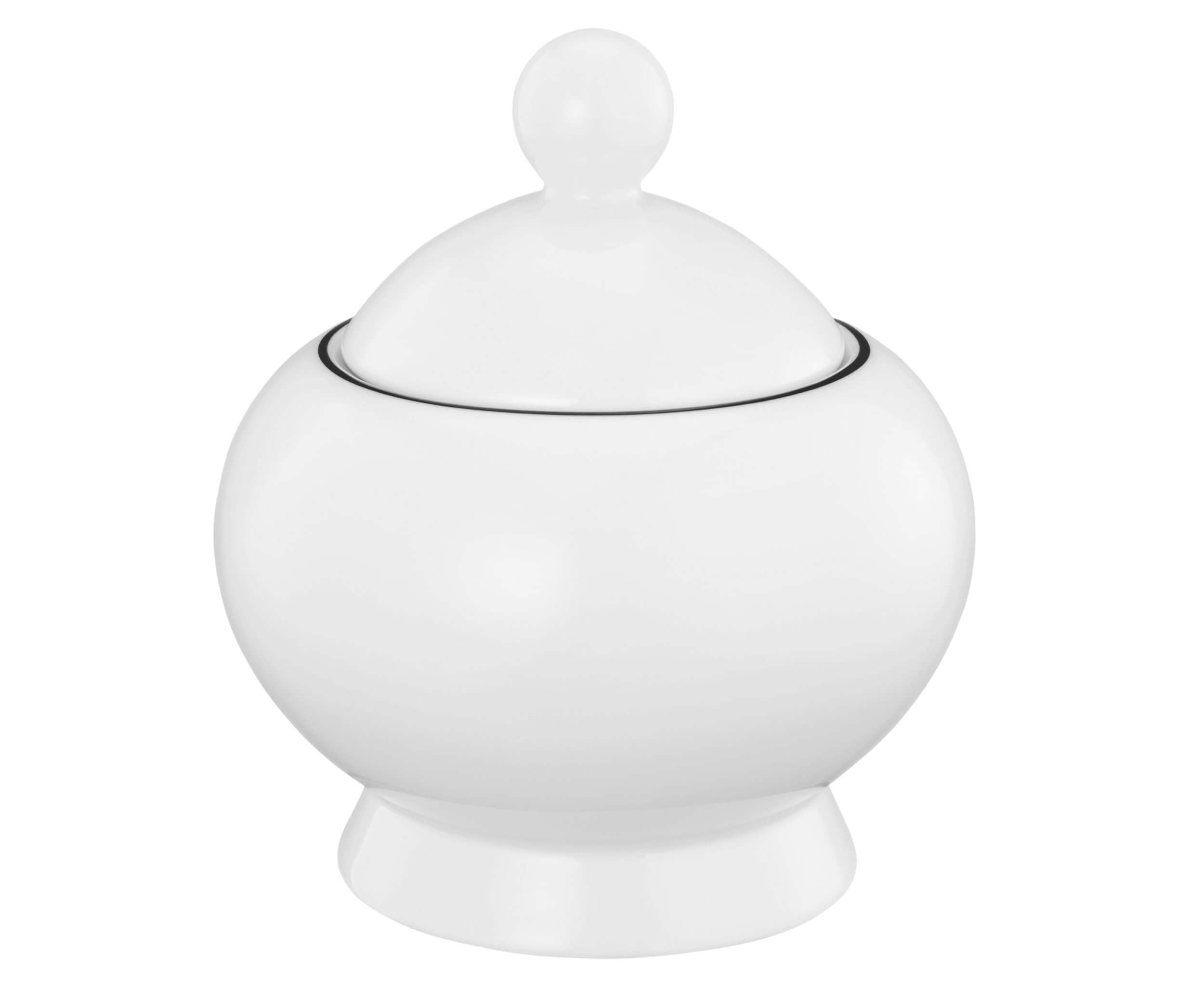 Porcelāna cukurtrauks Seltmann Weiden Lido Black Line 250ml