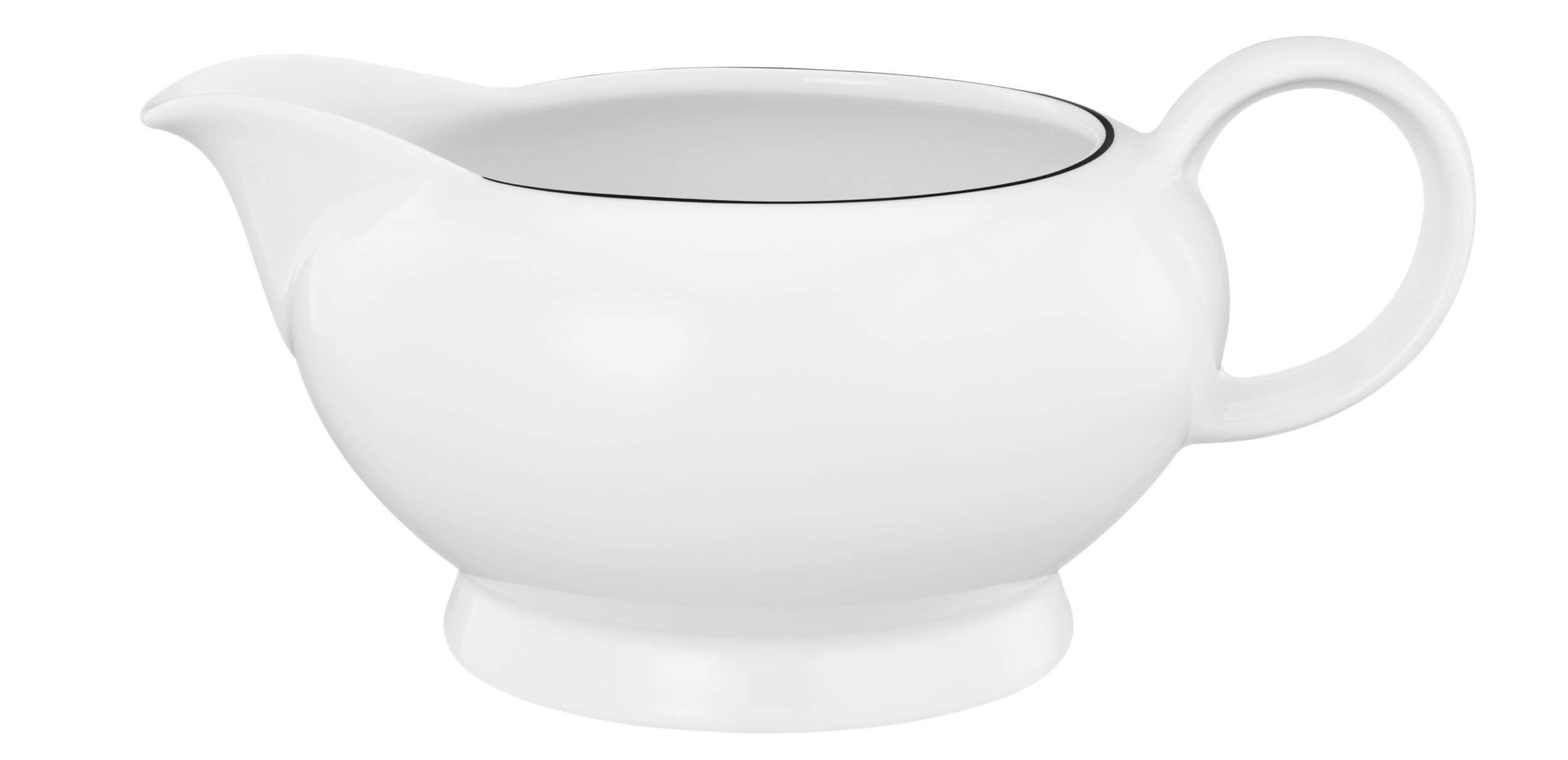Porcelāna mērces trauks Lido Black Line 500ml Seltmann Weiden