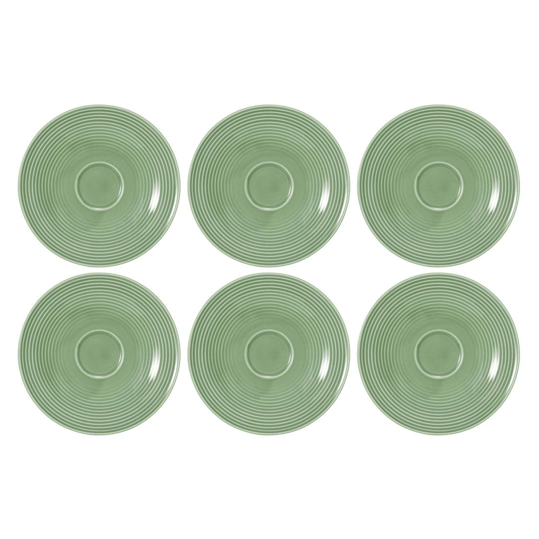 Porcelāna apakštases Seltmann Weiden Beat Color Glaze 16,5cm, 6 gab., zaļas