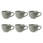 Porcelāna kafijas tases Seltmann Weiden Beat Color Glaze 0.26L, 6 gab., pērļu pelēkas