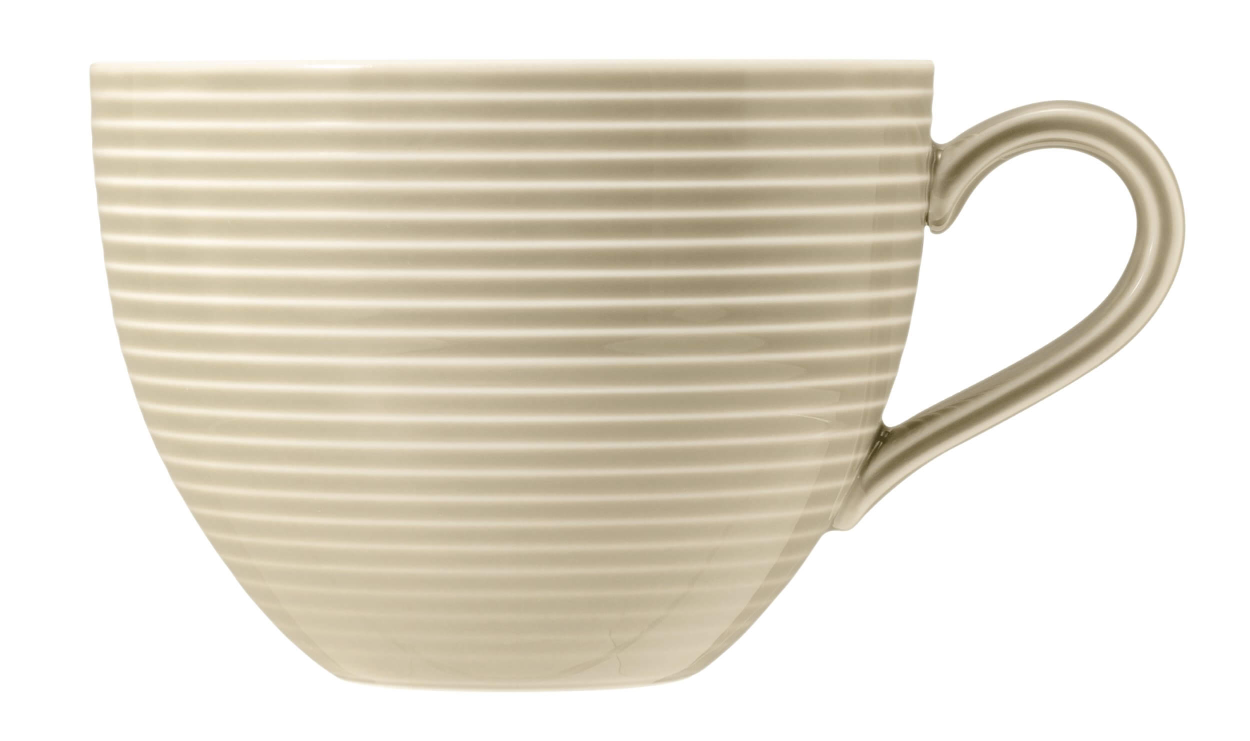 Porcelāna kafijas tases Seltmann Weiden Beat Color Glaze 350ml, 6 gab., smilškrāsas