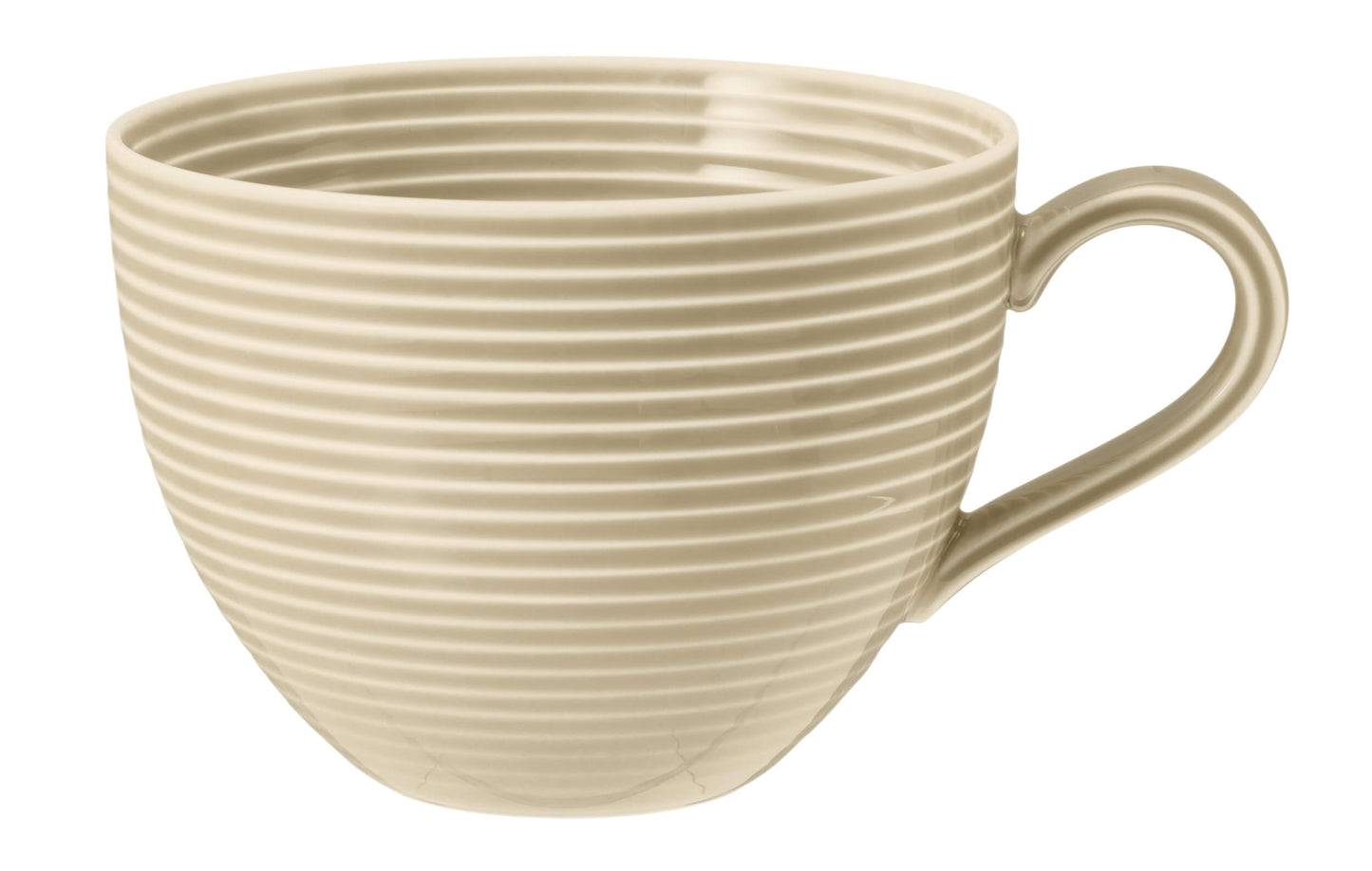 Porcelāna kafijas tases Seltmann Weiden Beat Color Glaze 350ml, 6 gab., smilškrāsas