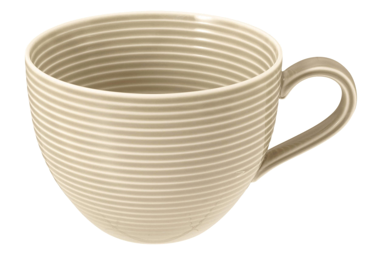 Porcelāna kafijas tases Seltmann Weiden Beat Color Glaze 350ml, 6 gab., smilškrāsas