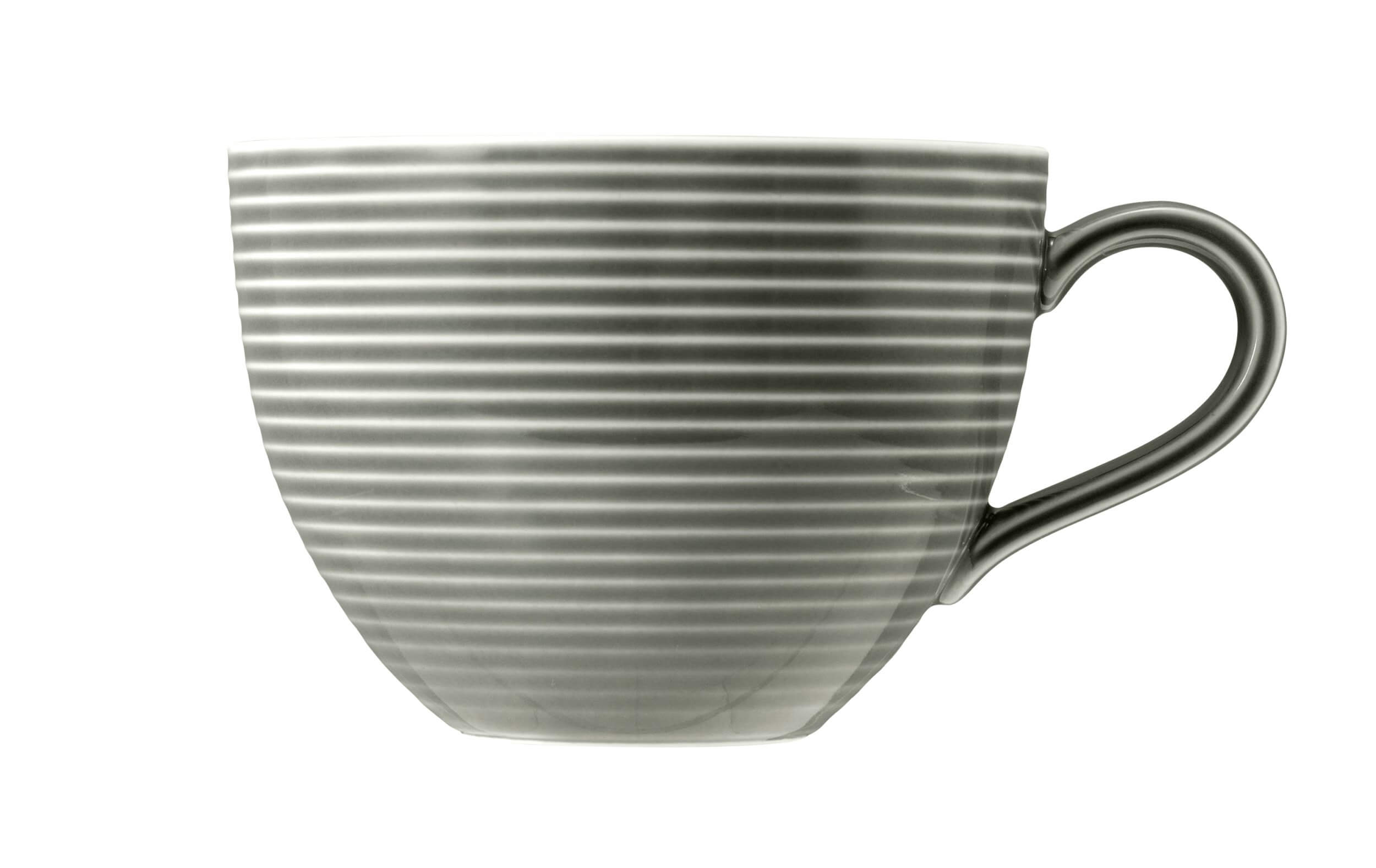 Porcelāna kafijas tases Seltmann Weiden Beat Color Glaze 350ml, 6 gab., pērļu pelēkas