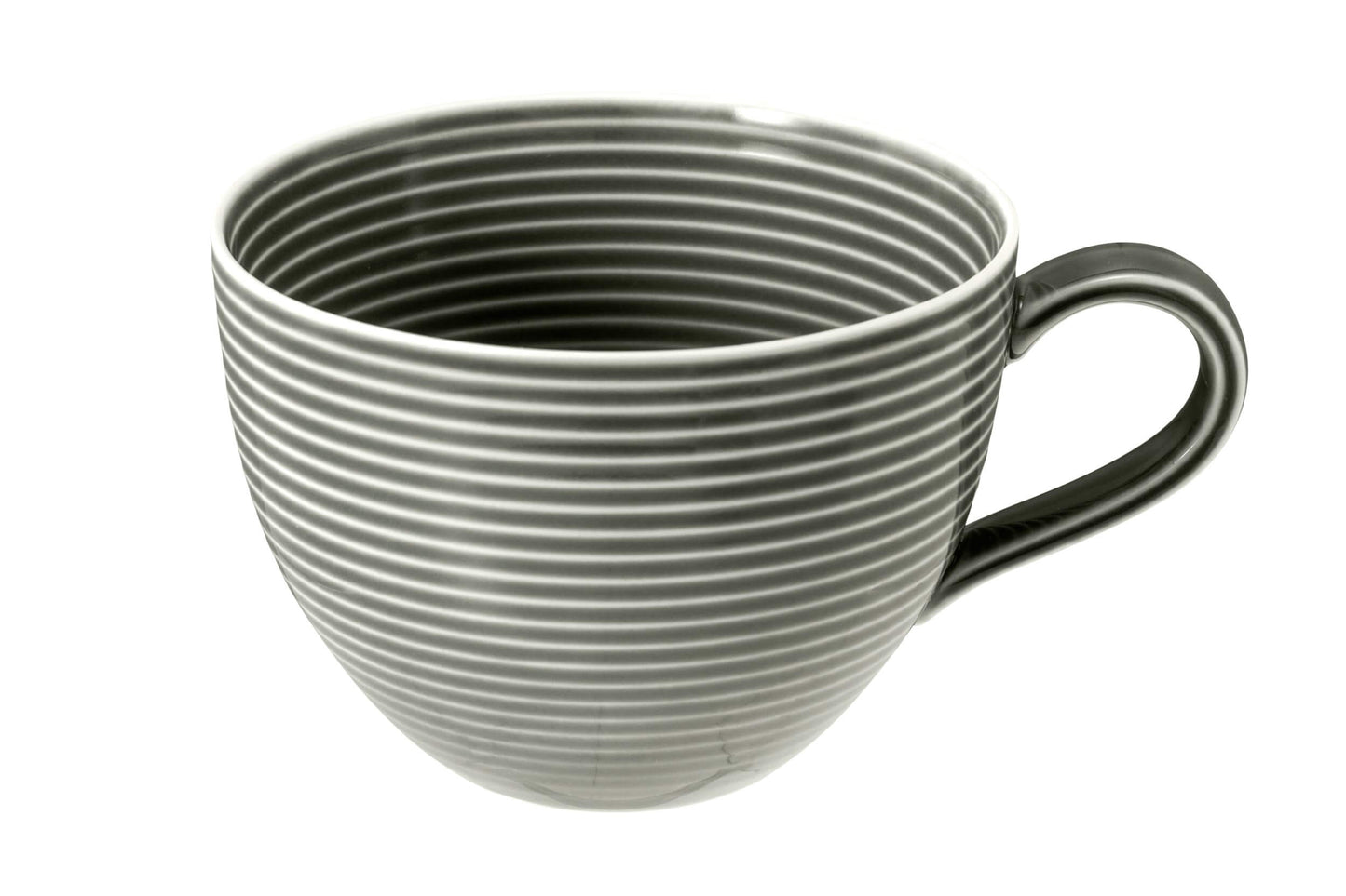 Porcelāna kafijas tases Seltmann Weiden Beat Color Glaze 350ml, 6 gab., pērļu pelēkas