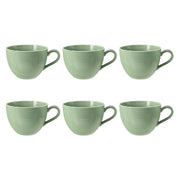 Porcelāna kafijas tases Seltmann Weiden Beat Color Glaze 350ml, 6 gab., zaļas