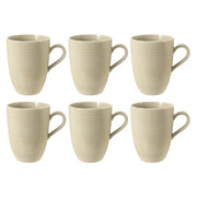 Porcelāna krūzes Seltmann Weiden Beat Color Glaze 350ml, 6 gab., smilškrāsas