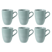 Porcelāna krūzes Seltmann Weiden Beat Color Glaze 350ml, 6 gab., zilas