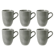 Porcelāna krūzes Seltmann Weiden Beat Color Glaze 350ml, 6 gab., pelēkas