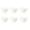 Porcelāna kafijas tases Seltmann Weiden Liberty Golden Rose Hip 0.26L, 6 gab.