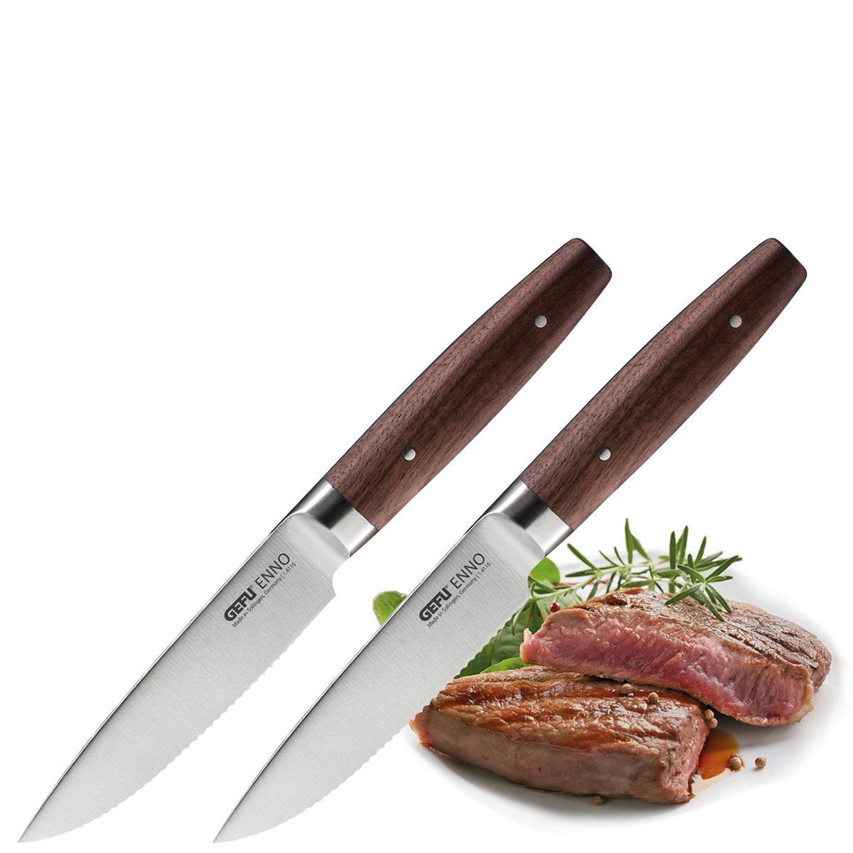 Steak knife set GEFU ENNO 2 pieces Steika nažu komplekts GEFU ENNO 2 priekšmeti