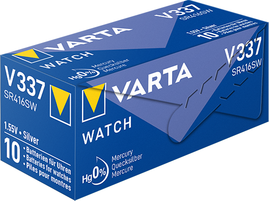 Pulksteņu baterija VARTA V337 Silver 1.55V, 1 gab.
