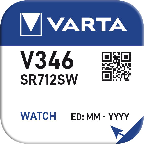 Pulksteņu baterija VARTA Silver V346 1.55V, 1gb.