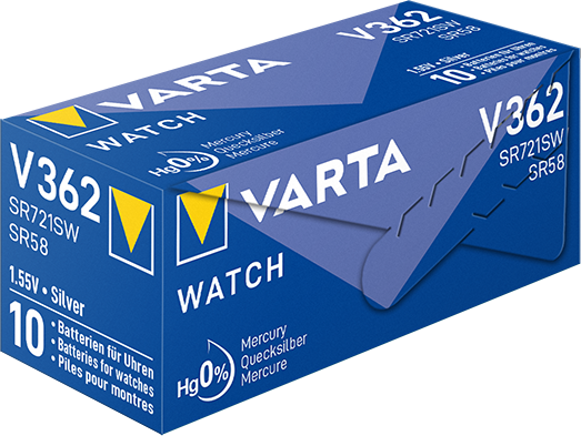 Pulksteņu baterija VARTA V362 Silver 1.55V/21mAh, 1gab.
