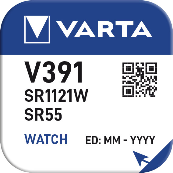 Pulksteņu baterija VARTA Watch Silver V391, 1.55V, 1 gab.