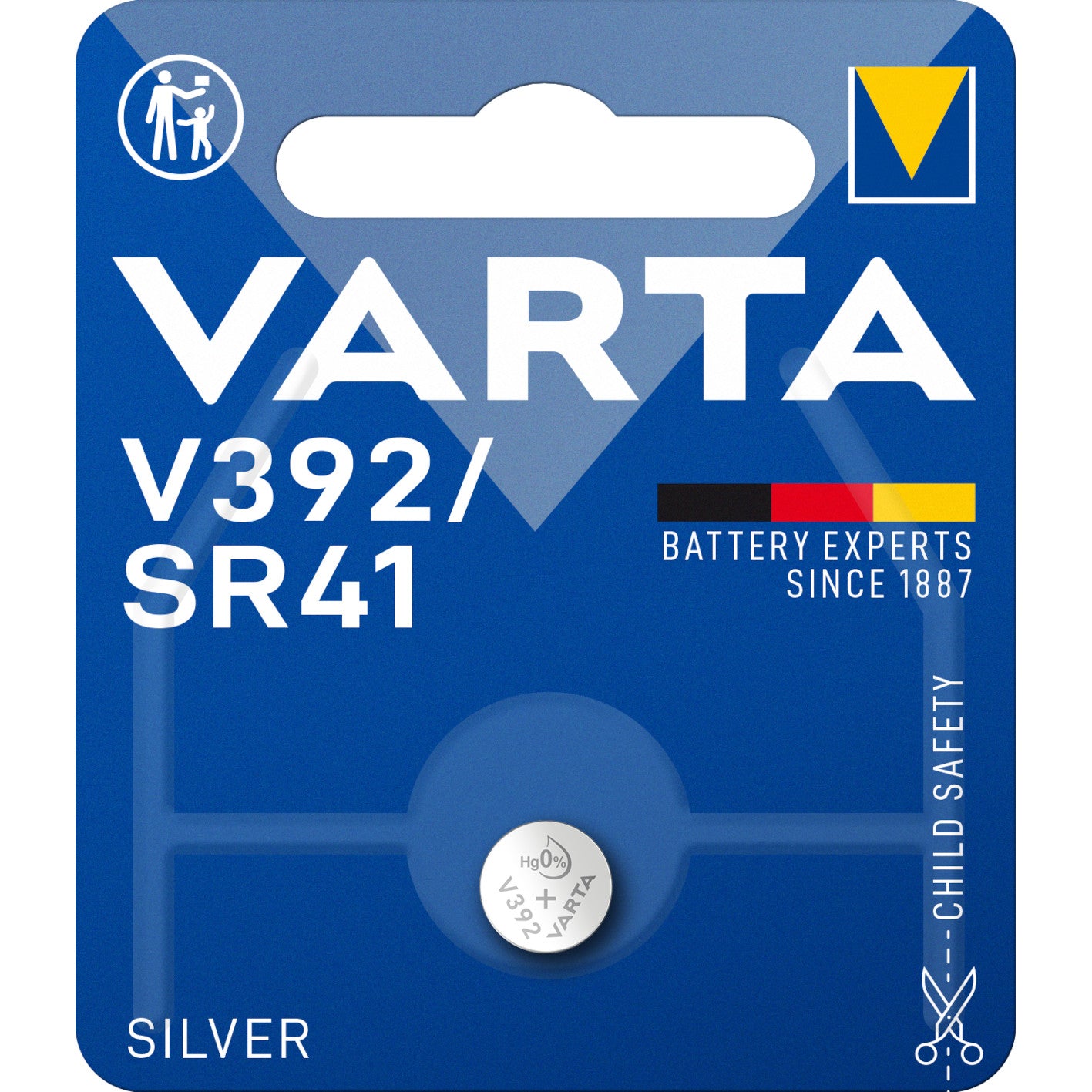 Pulksteņu baterija VARTA Silver V392/SR41, 1.55V