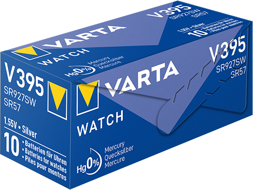 Pulksteņu baterija VARTA V395 Silver 1.55V, 1gab.