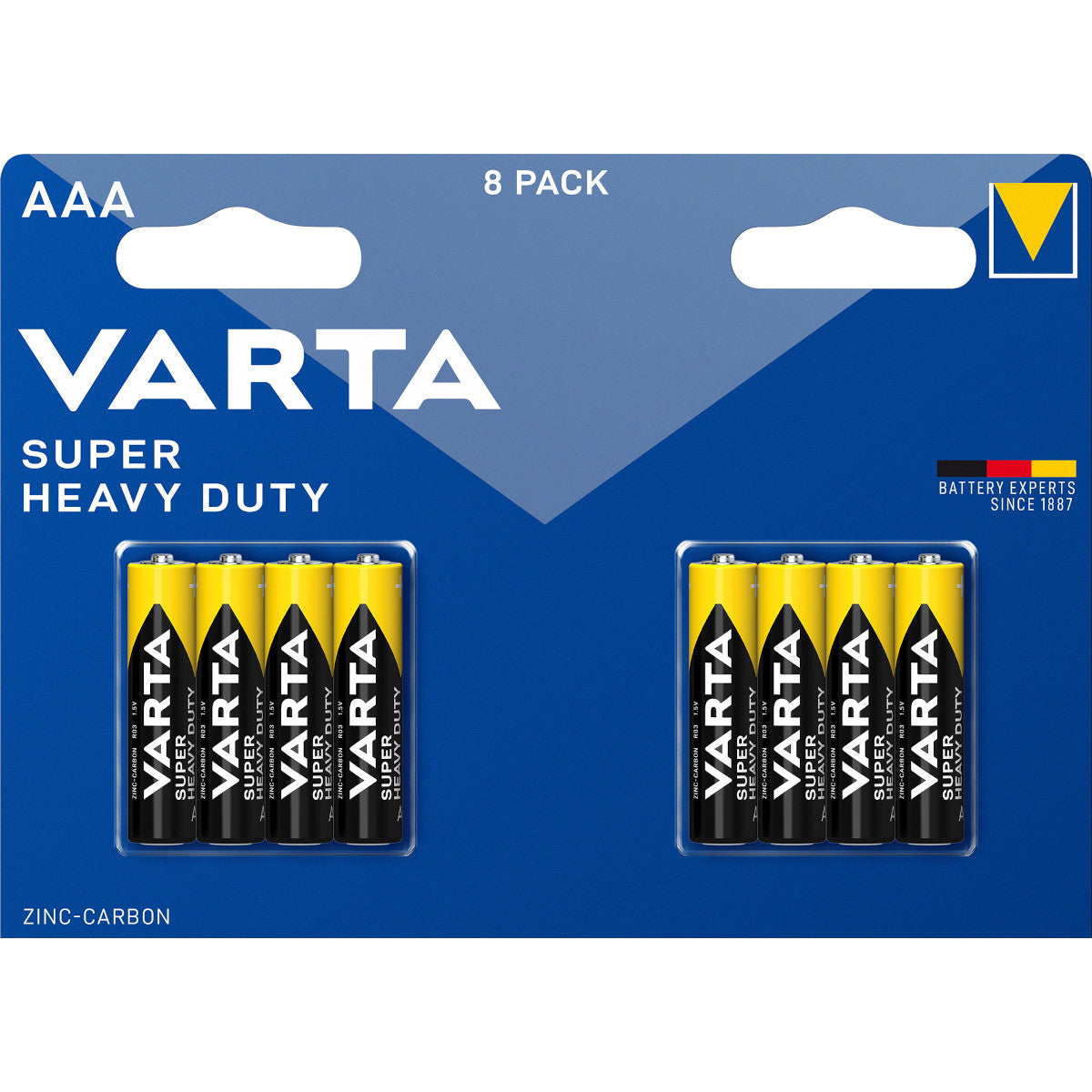 Baterijas AAA VARTA Super Heavy Duty LR03, 8gb.