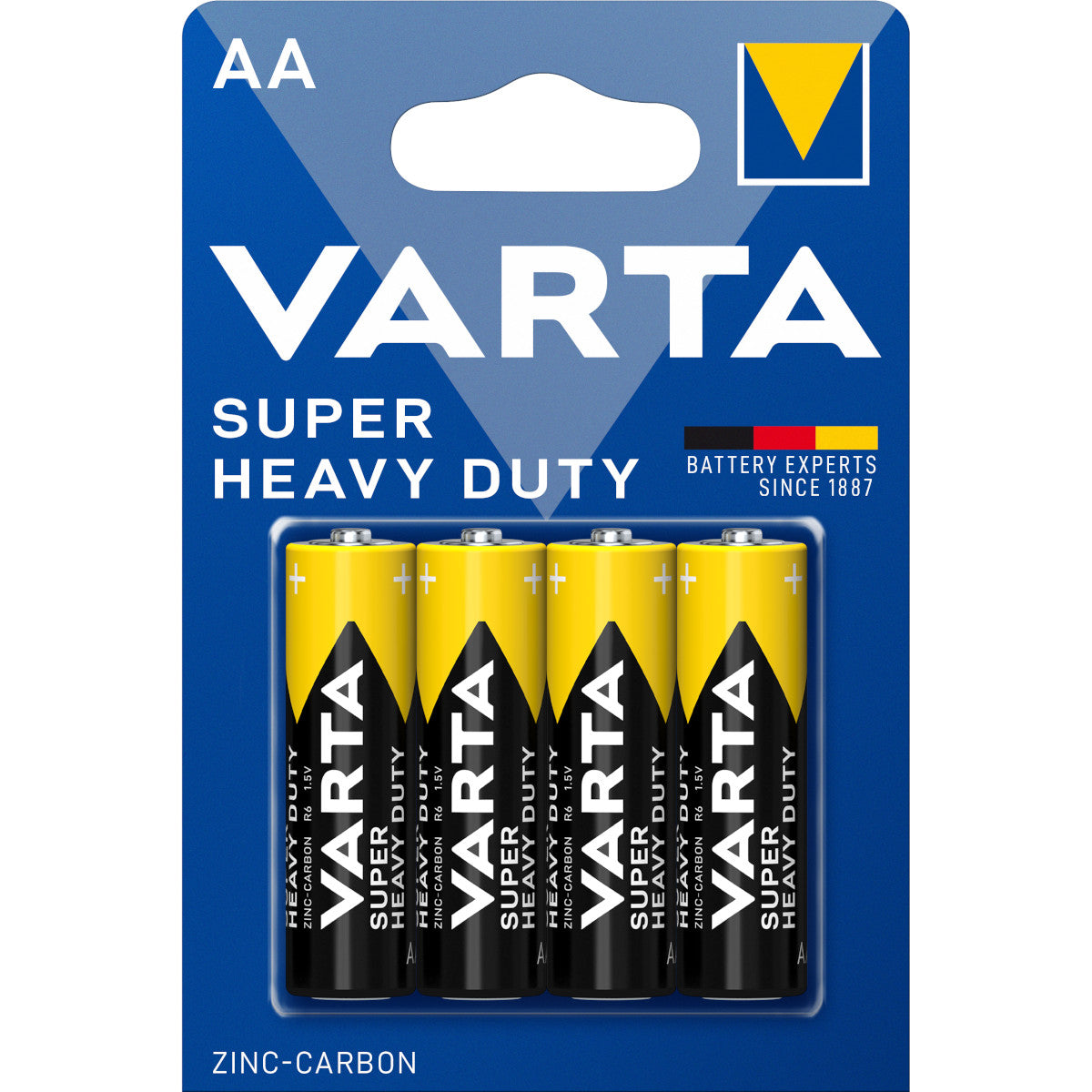 Baterijas AA VARTA SUPER HEAVY DUTY LR06, 4gb.
