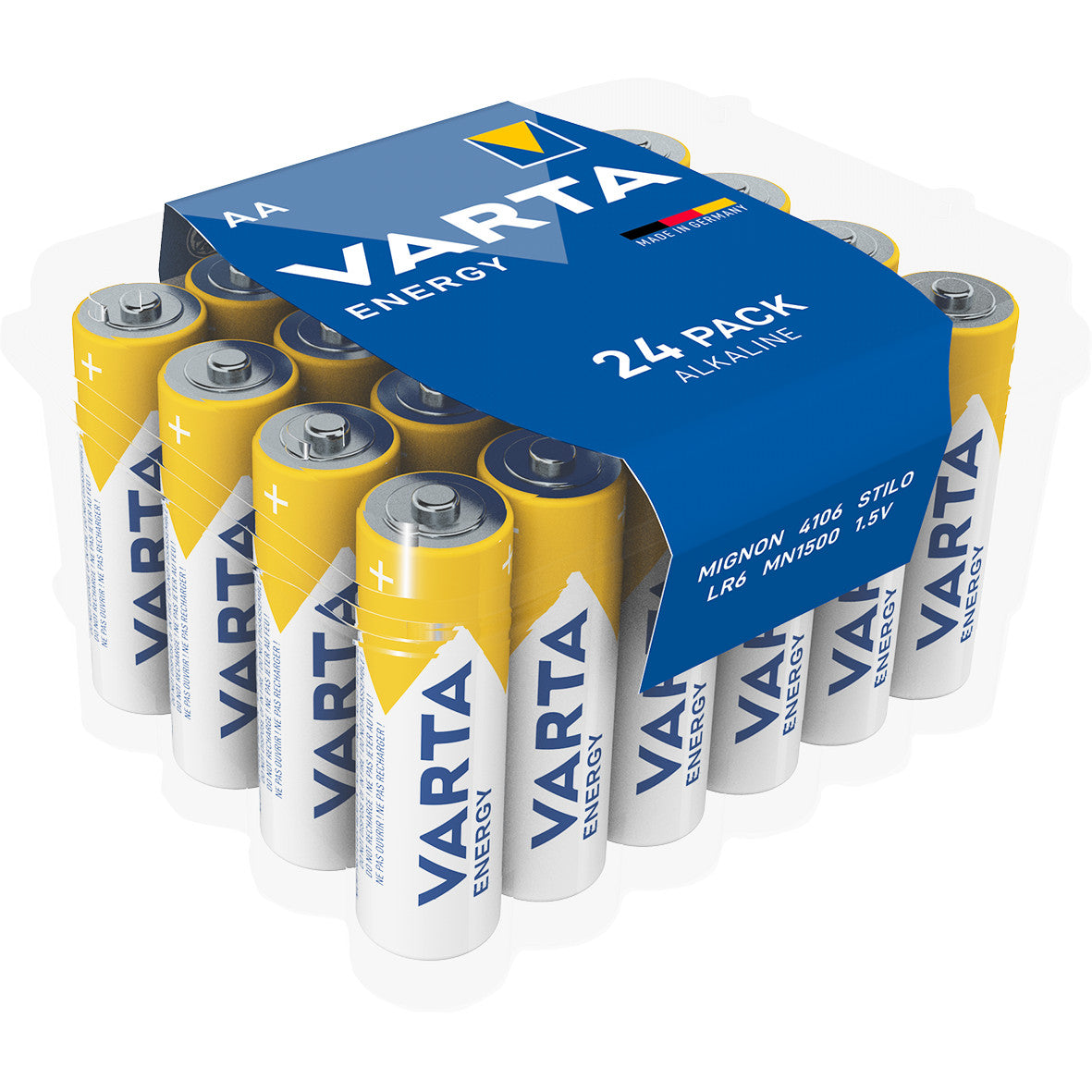 Baterijas AA VARTA Energy Alkaline box LR06, 24gb.