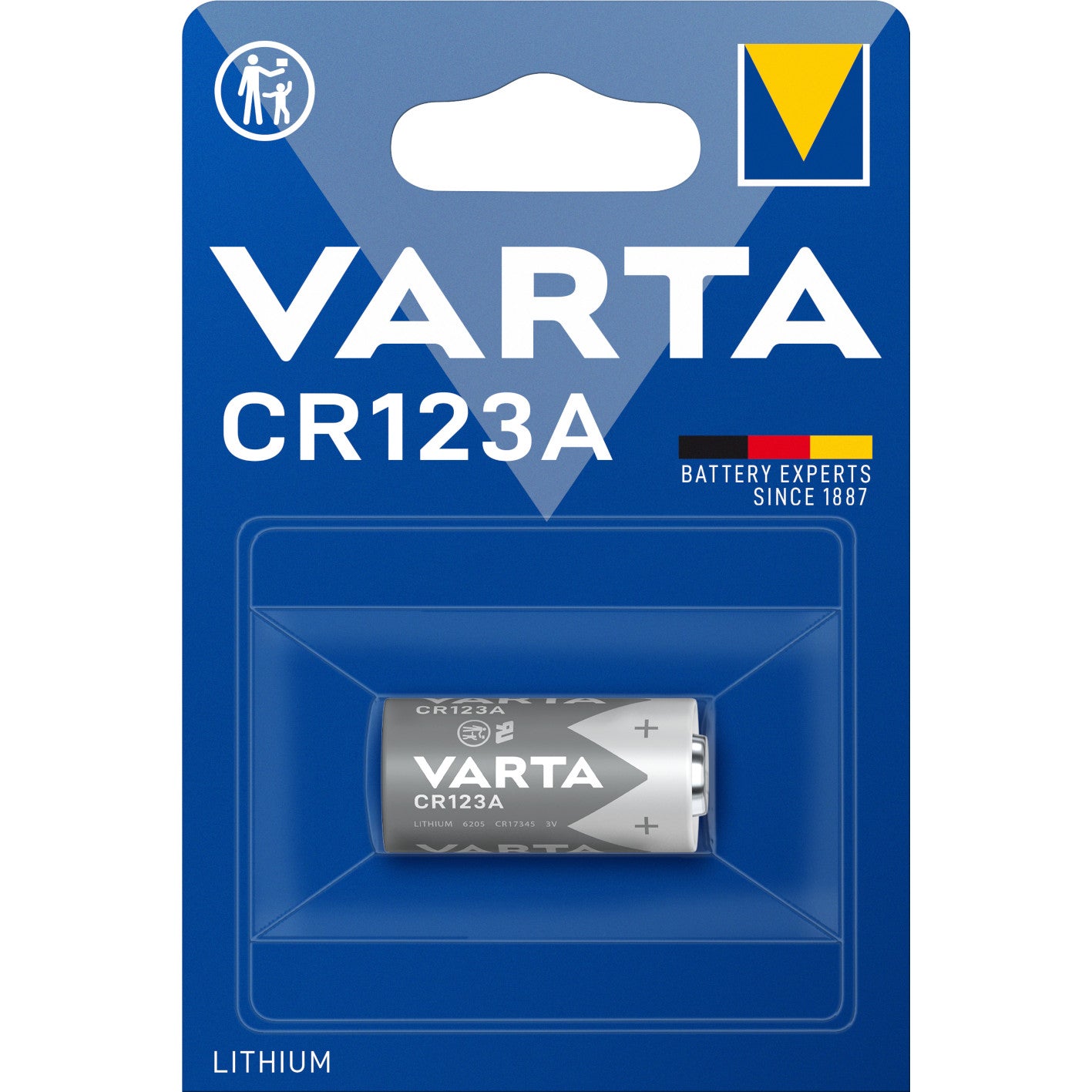 Litija baterija VARTA Photo Lithium CR123A 3V Litija baterija VARTA Photo Lithium CR123A 3V