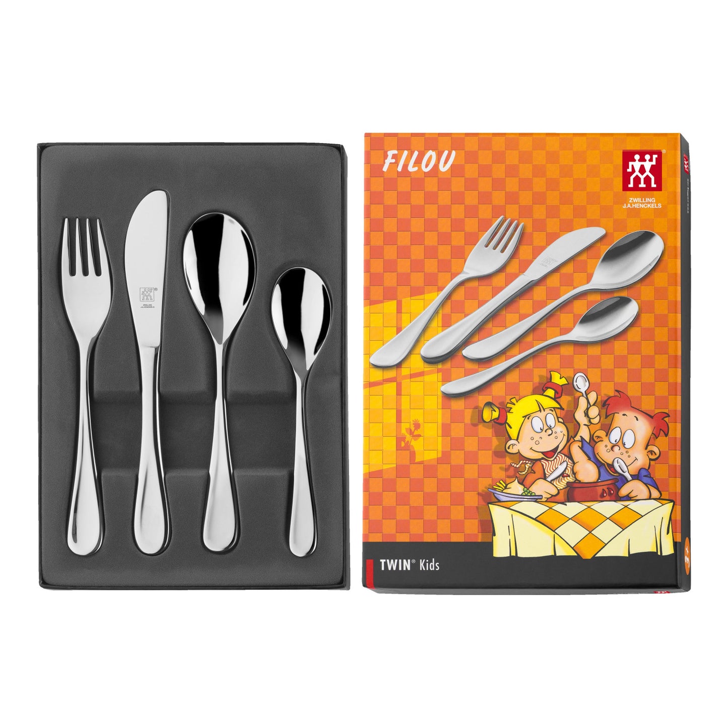 Bērnu galda piederumu komplekts Zwilling TWIN Kids Filou 4pr. Bērnu galda piederumu komplekts Zwilling TWIN Kids Filou 4pr.