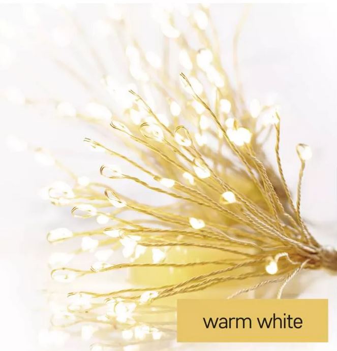 Virtene Ziemassvētku 150LED nano salūts 2.7W balta WW IP44 2.35m taimeris EMOS D3AW08 Virtene Ziemassvētku 150LED nano salūts 2.7W balta WW IP44 2.35m taimeris EMOS D3AW08