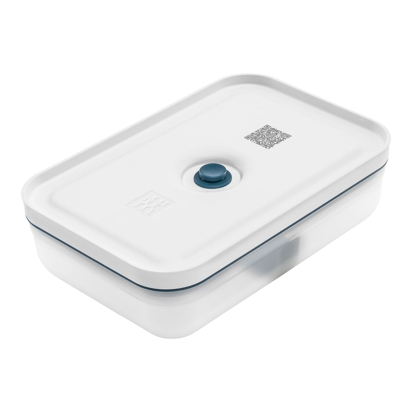 Vakuuma pusdienu kastītes 1.0L Zwilling Fresh & Save Lunch Box L La Mer, izturīga un daļēji caurspīdīga.