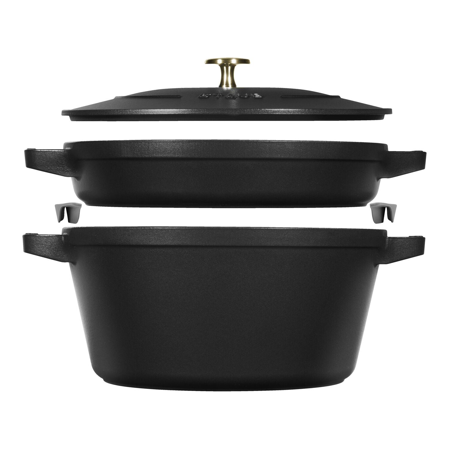 Čuguna katla un pannas komplekts Staub Stackable 24cm, 3pr.