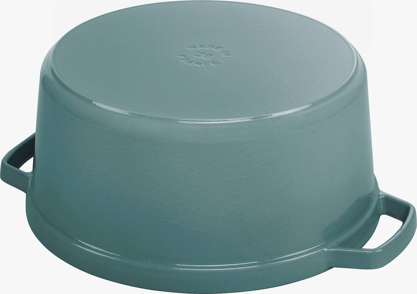 Emaljēts čuguna katls ar vāku Staub 26cm 5.2L La Cocotte, zaļš