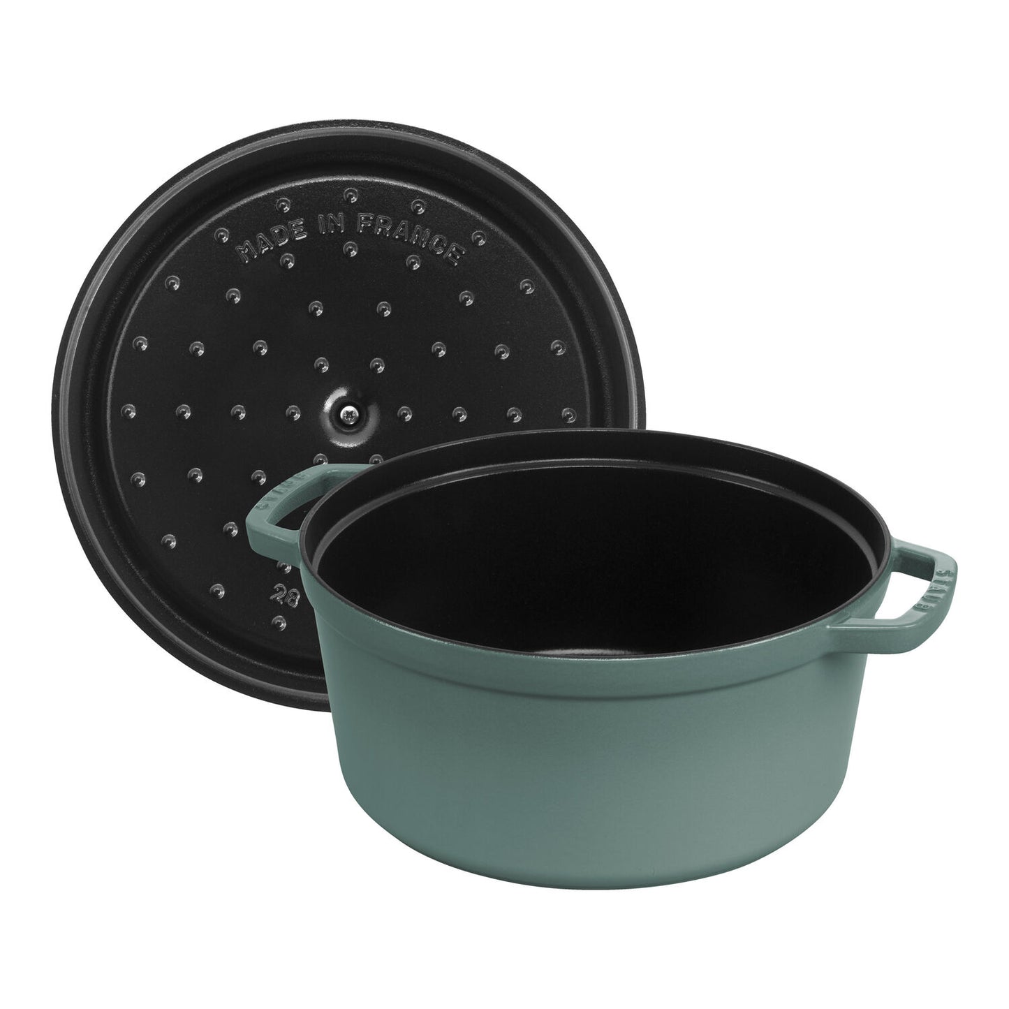 Emaljēts čuguna katls ar vāku 28cm Staub La Cocotte 6.7L Emaljēts čuguna katls ar vāku 28cm Staub La Cocotte 6.7L