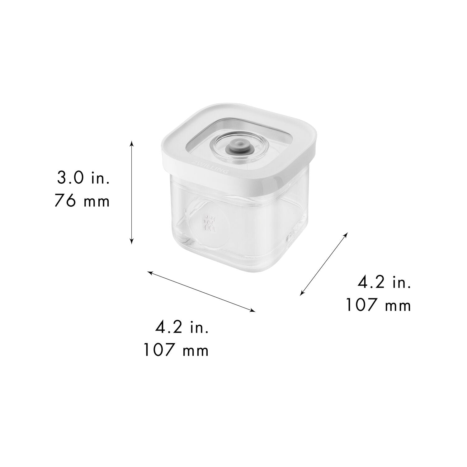 Vakuuma konteiners 11cm ZWILLING FRESH & SAVE Cube Box S