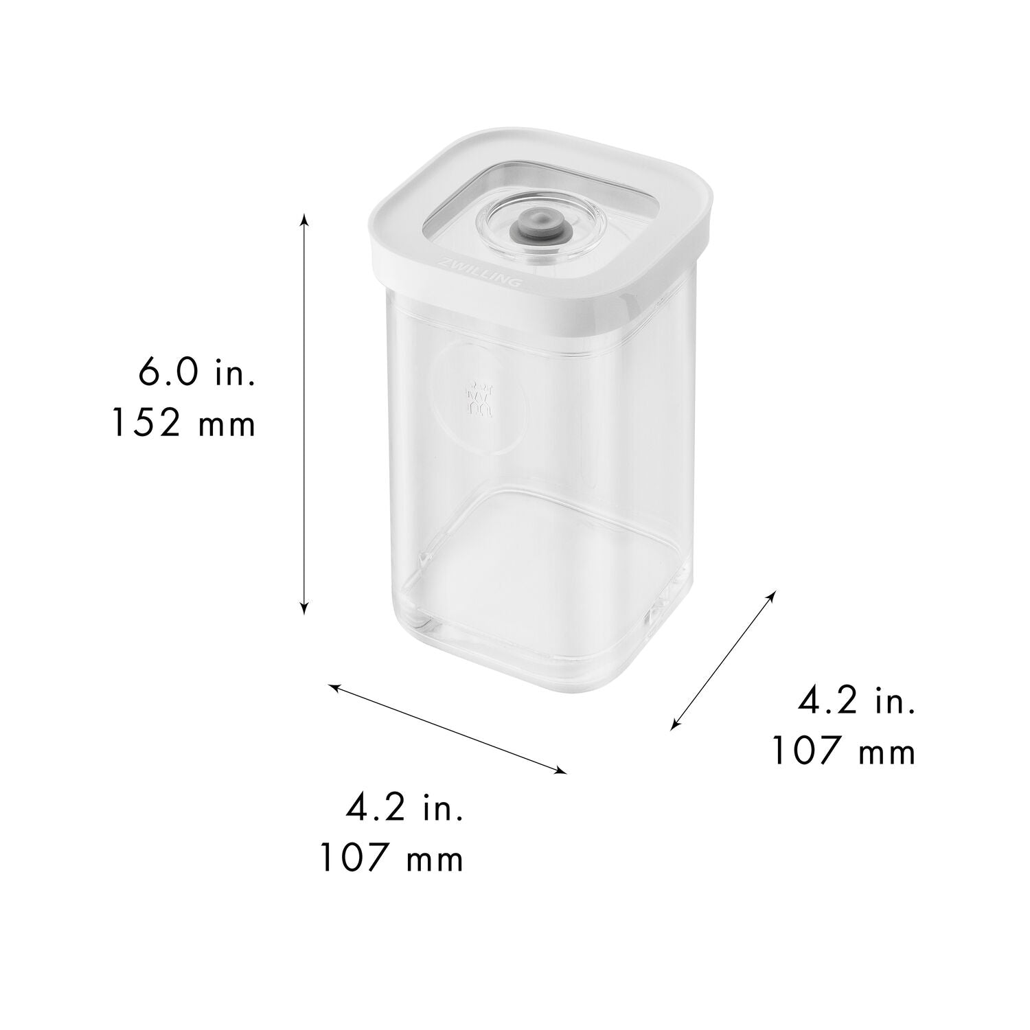 Vakuuma konteiners 11cm ZWILLING FRESH & SAVE Cube Box 2S