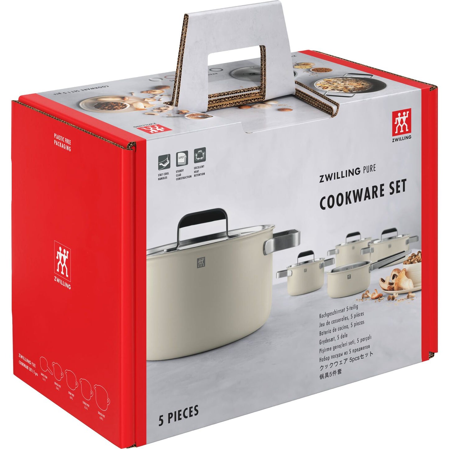 Indukcijas katlu komplekts ZWILLING Pure, 5gab. Indukcijas katlu komplekts ZWILLING Pure, 5gab.