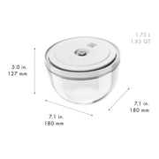 Stikla vakuuma bļoda ZWILLING FRESH & SAVE Bowls M / 18cm, 1.75L