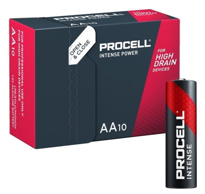 Baterijas DURACELL Intense PROCELL Alkaline Industrial AA, 10gab.