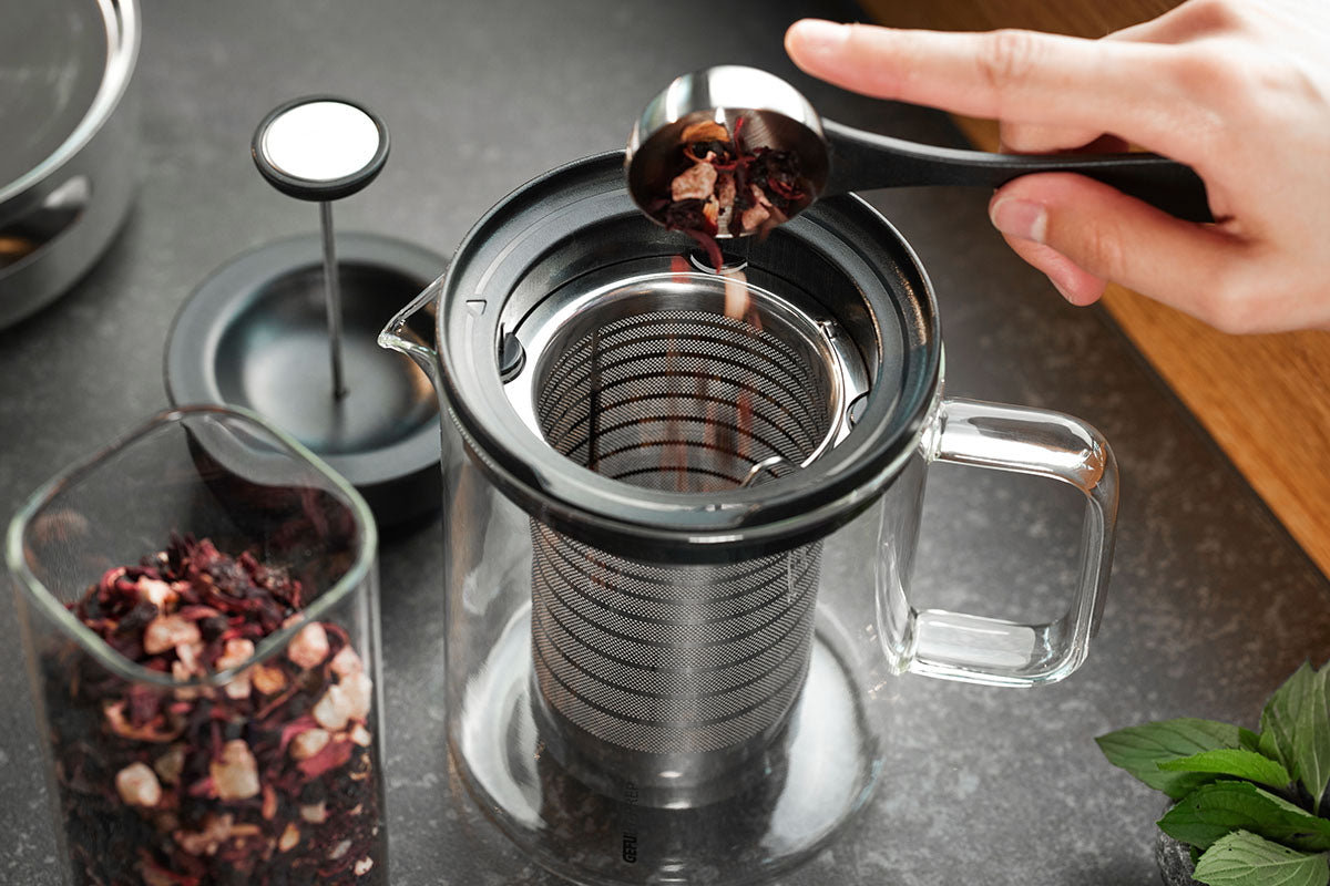 Tējas kanna ar sildplati GEFU T-PREP 1500 ml Tējas kanna ar sildplati GEFU T-PREP 1500 ml