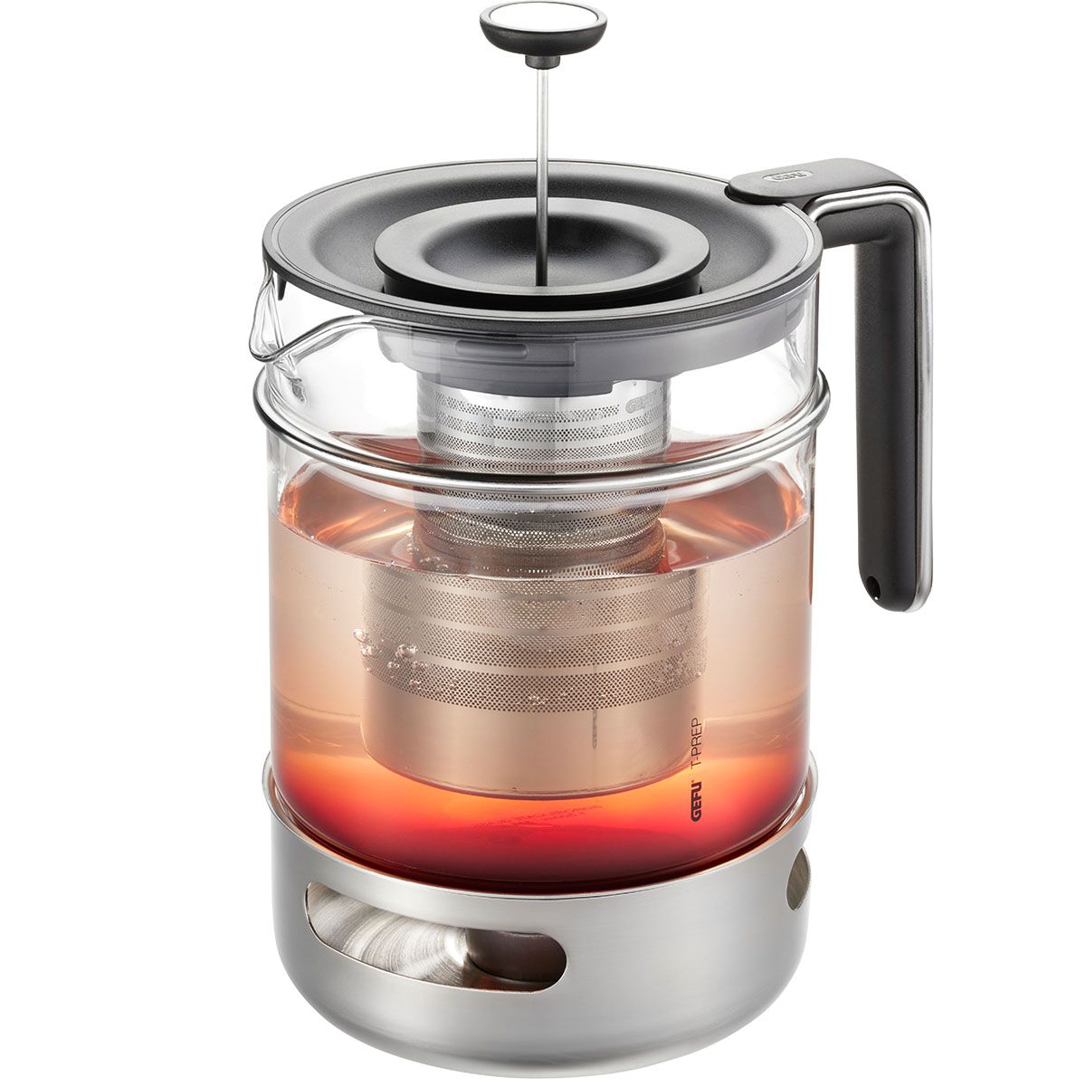 Tējas kanna ar sildplati GEFU T-PREP 1500 ml Tējas kanna ar sildplati GEFU T-PREP 1500 ml
