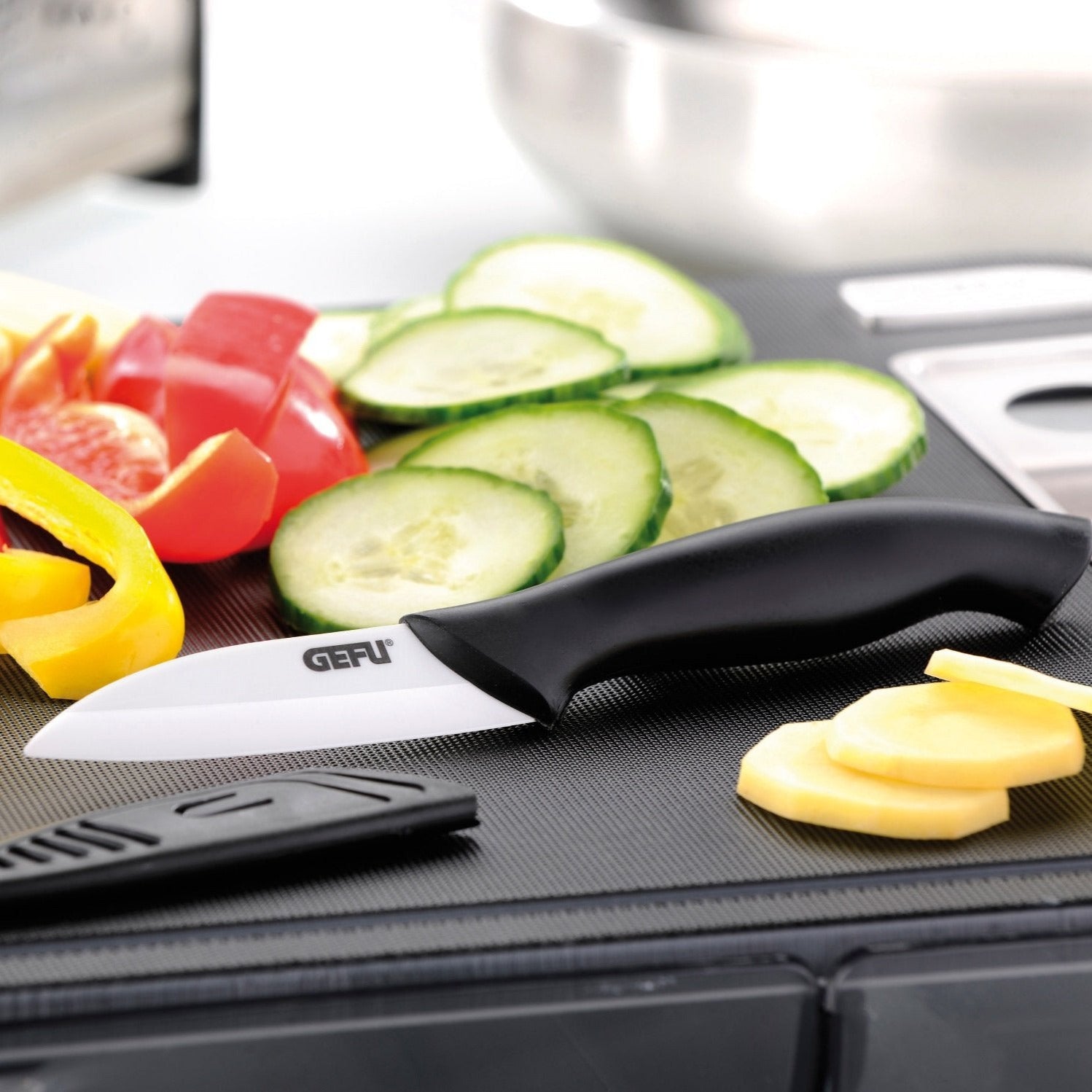 Dārzeņu nazis ar keramisko asmeni GEFU Ceramo