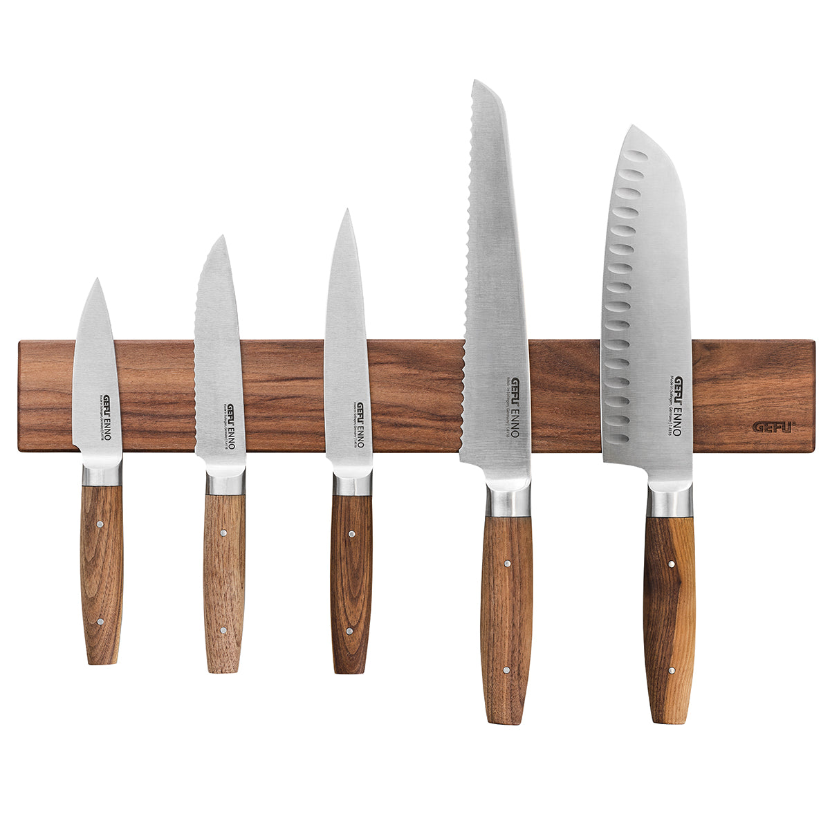 Magnētiskā nažu līste GEFU ENNO, riekstkoks