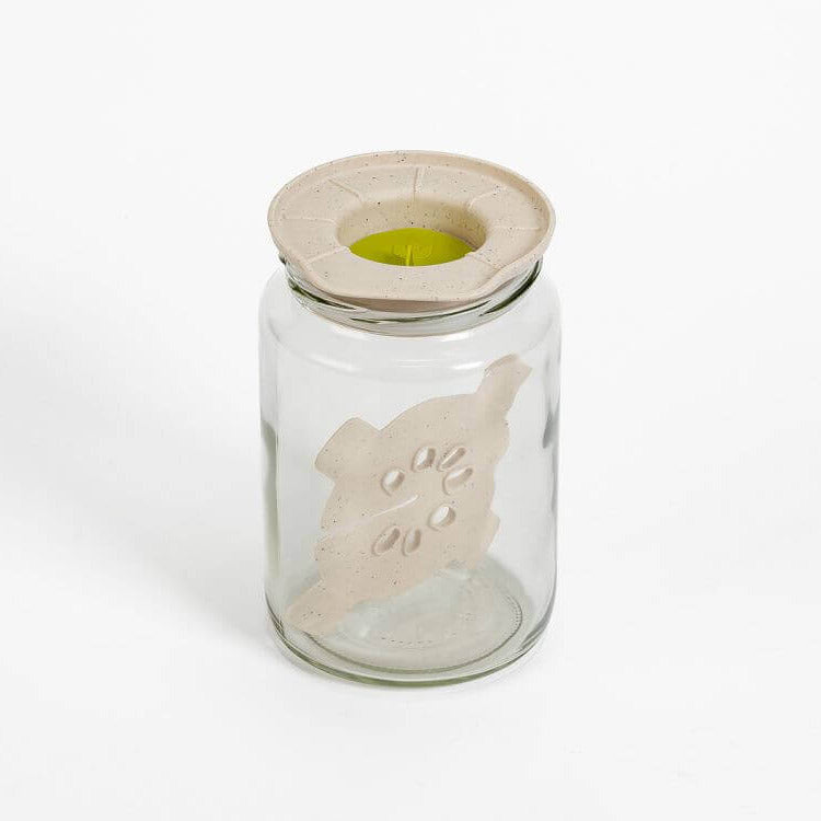 Fermentēšanas burka ar vāku un elastīgu atsvaru Plastia 0.75L