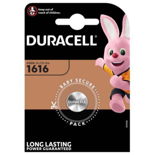 Baterija Duracell DL/CR1616 3V Electronics Lithium 1gb.