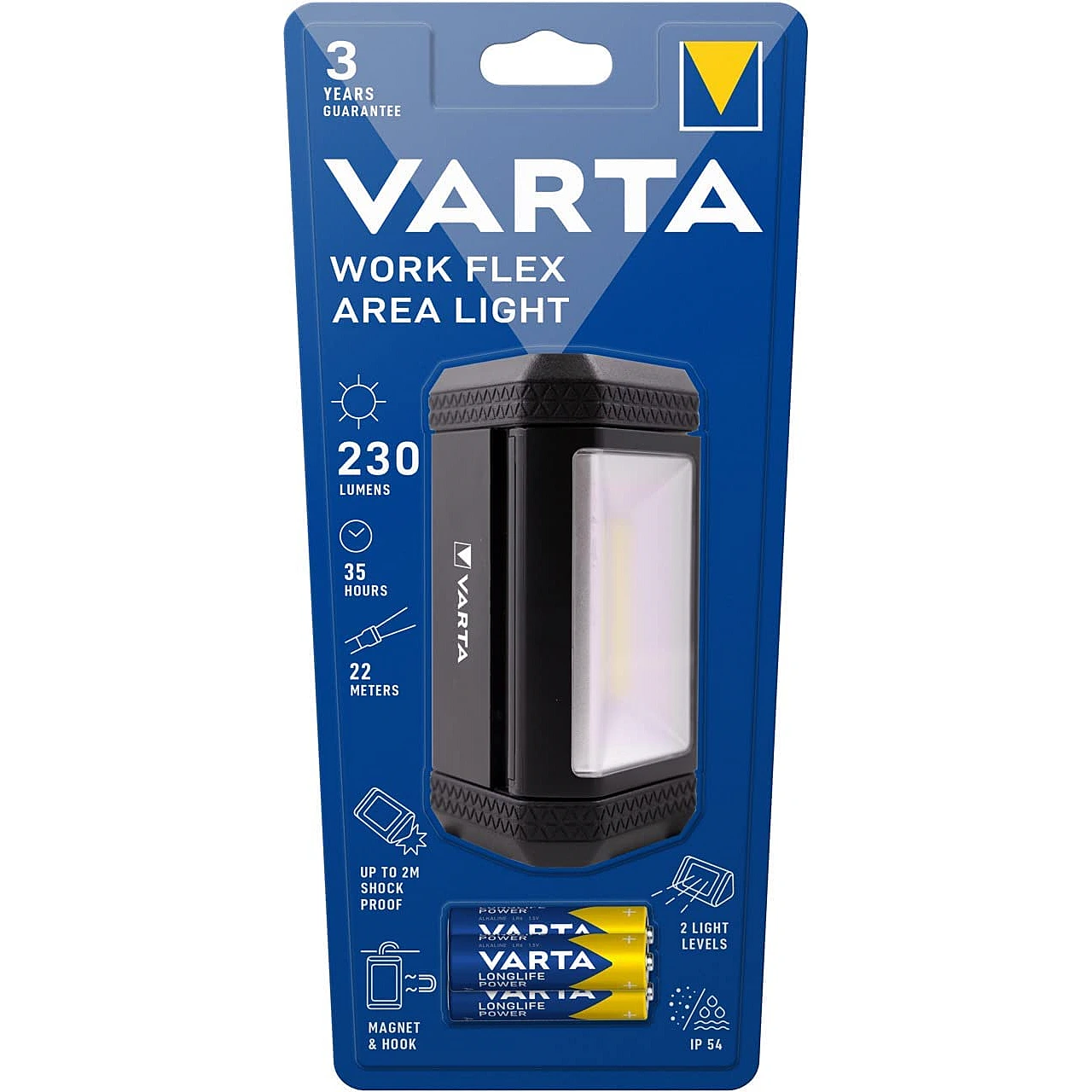 LED lukturis VARTA Work Flex Area 3xAA