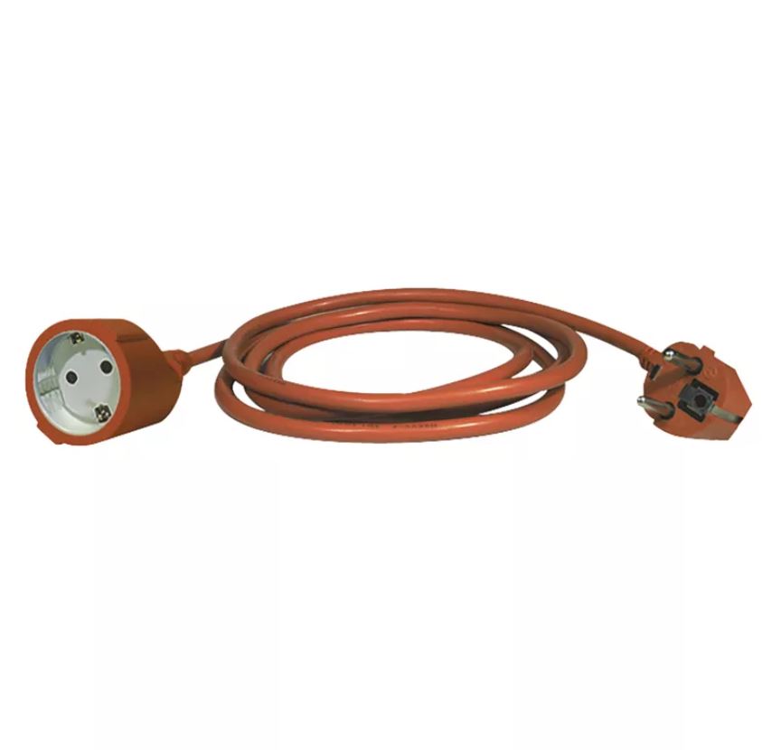 Pagarinātājs EMOS 30m, 1 rozete, ar zemējumu 3x1mm2 2300W zāles pļāvējam oranžs