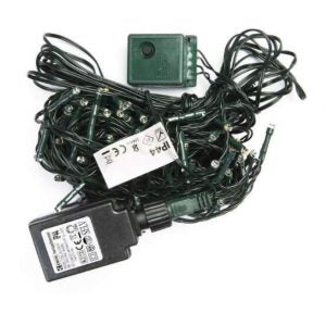 Gaismiņu virtene EMOS, 150LED, 8 režīmi, 18m, ar taimeri, lietojama arī ārā