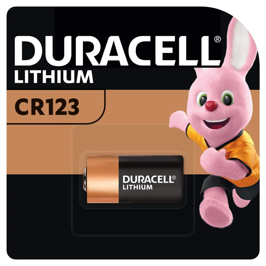 Litija baterija Duracell CR123A, 3V